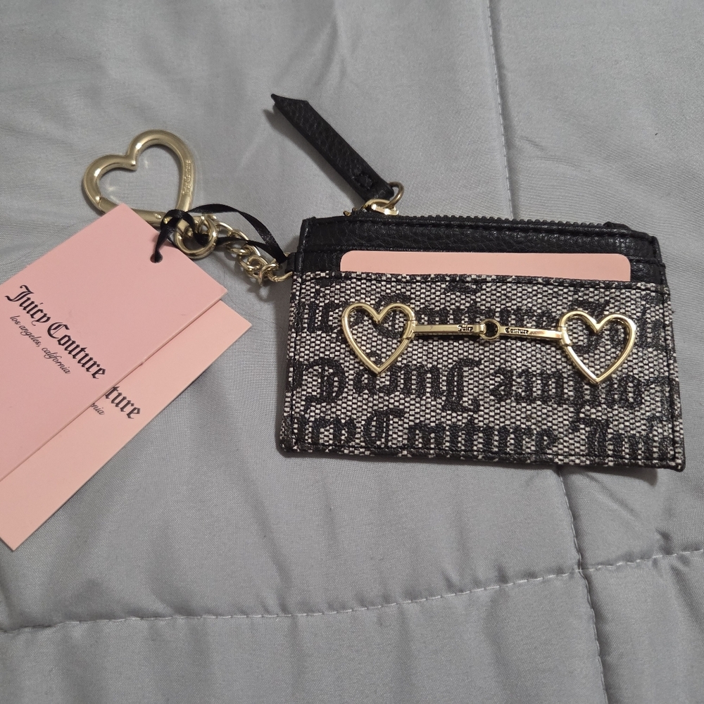 Juicy Couture Black and Gold Card Holder